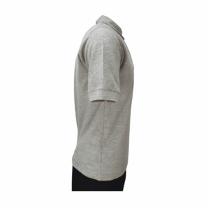 Playera Tipo Polo Gris #1033