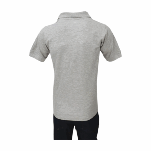 Playera Tipo Polo Gris #1033