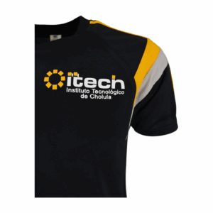 Playera Cuello Redondo Combinada #1063